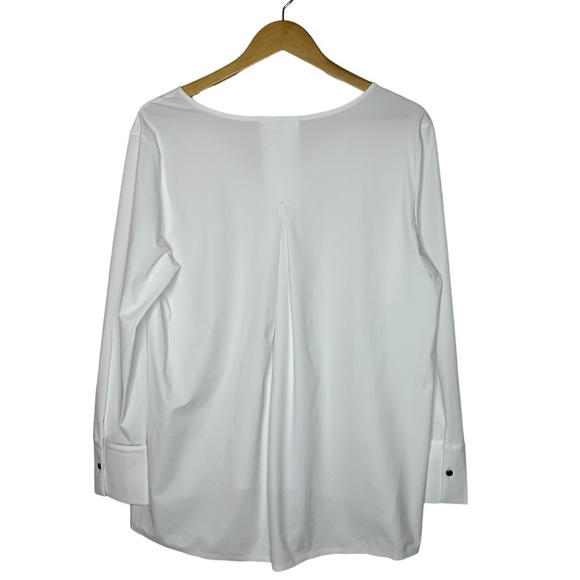 Aday Something Tailored Shirt in White Size L - Picture 12 of 12